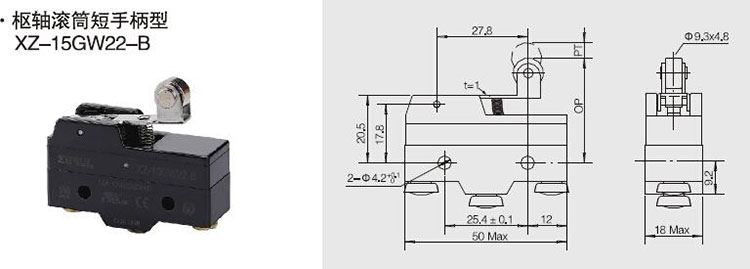 Dimensions/Operating Characteristics 